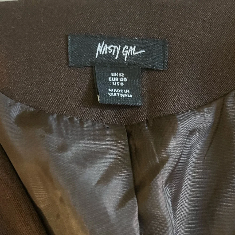 Nasty Gal Brown Button-Up Mini Dress - Picture 5 of 5